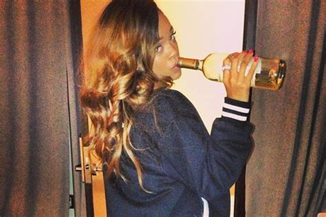 Rihanna Drinking Wine From The Bottle 03 Gotceleb