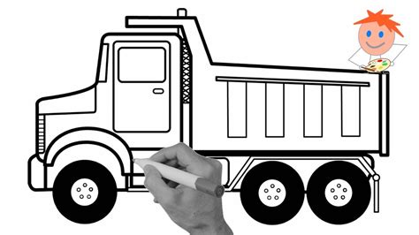 Free printable dump truck coloring pages. Dump Truck Drawing | Free download on ClipArtMag