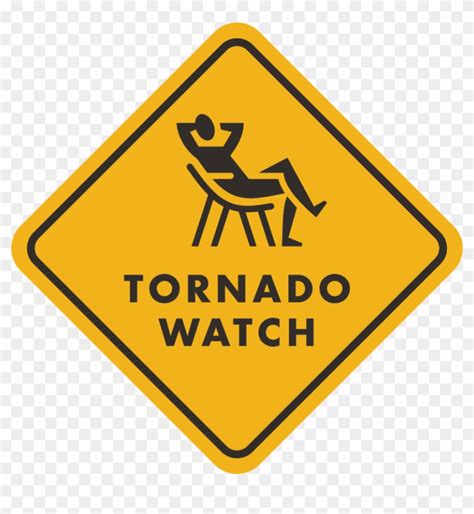 You should immediately take shelter during a tornado . Tornado Watch Sticker - Turn Around Don T Drown Clipart ...