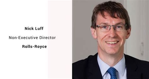 Rolls Royce Names Nick Luff As A Non Executive Director Rolls Royce