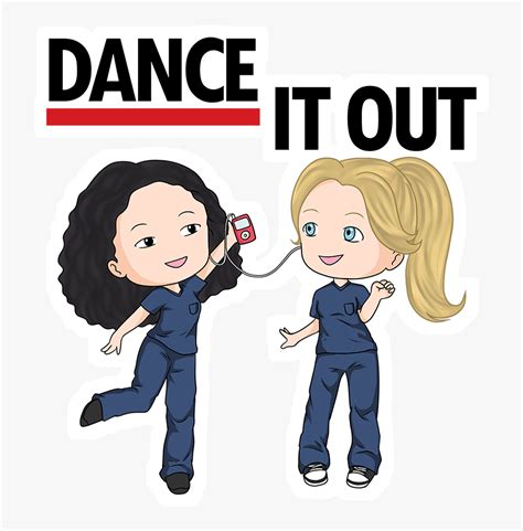 Cast Adesivo Dance It Out Dance It Out Greys Anatomy Hd Png