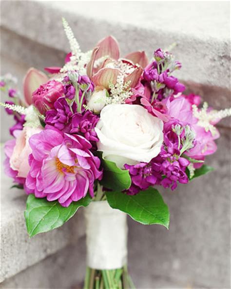 Made up of fuschia and white cascading gerberas, lilies and phalaenopsis orchids, this bouquet is. Pink Wedding Bouquets, Fuschia bridal bouquets