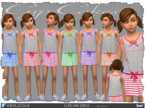 Cupcake Dress Set By Devilicious At Tsr Sims 4 Updates