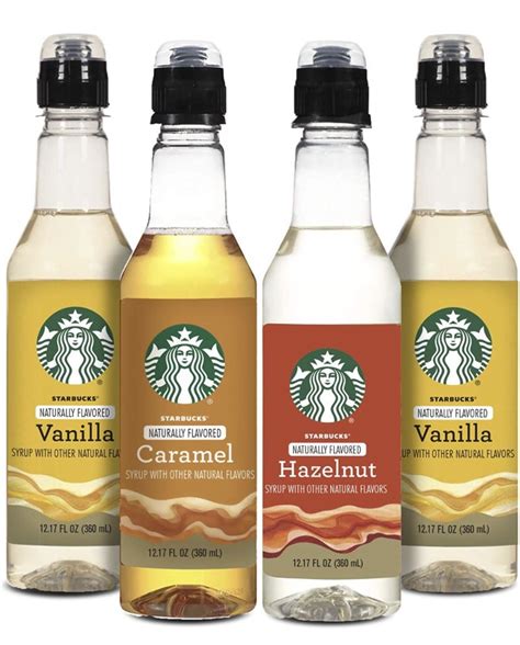 Starbucks Syrups For Coffee Bar Café Starbucks Starbucks Caramel