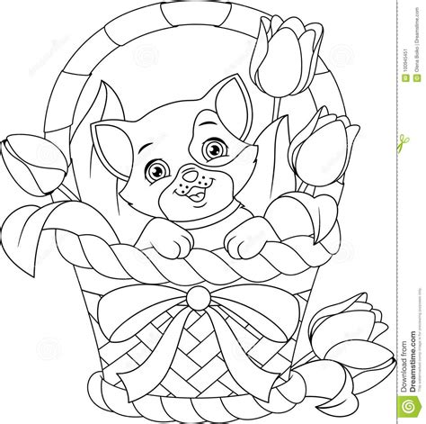 My homework done is the most creative writing service for your assignments. Cat In Basket Coloring Page Stock Vector - Illustration of ...