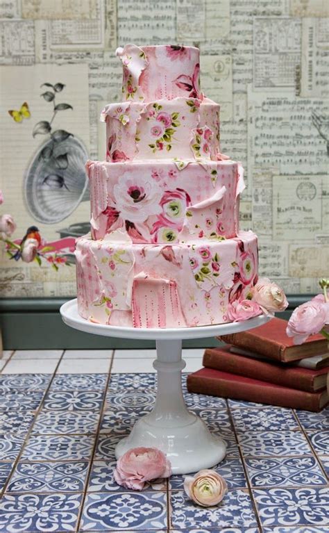 Pretty Pink Patterns Wallpaper Cake Birthday Cake Colorful Cakes