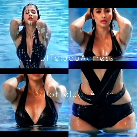 Pooja Hegde Hot Bikini Cleavage Boobs Panty Thighs Belly In Duvvada