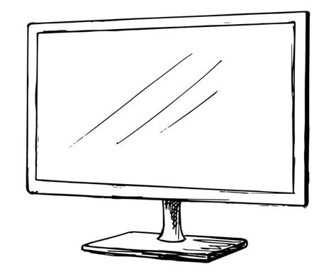 Flat Screen Tvs Drawing Illustrations Royalty Free Vector Graphics