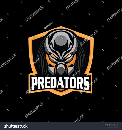 Predator Logo Mascot Sport E Sports เวกเตอร์สต็อก ปลอดค่าลิขสิทธิ์