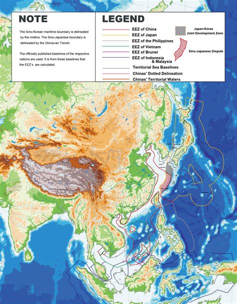 Asia Map And Asia Satellite Images