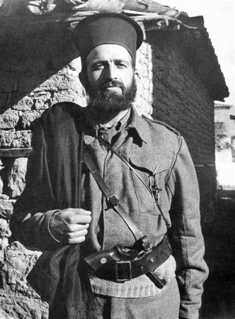 An Orthodox Priest Serving In The Peoples Liberation Army Of Greece