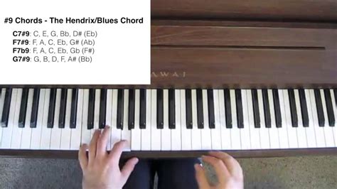 Blues Piano Tutorial Sharp 9 Chords The Blues Chord Youtube