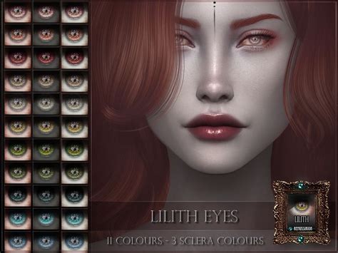 Remussirion Lilith Eyes Ts4 Download 11 Eye Colours 3 Sclera