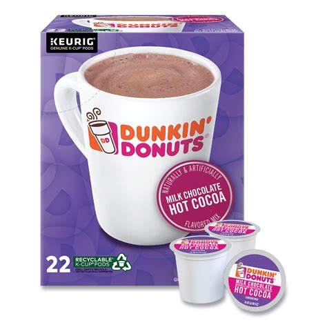 Dunkin Donuts Milk Chocolate Hot Cocoa K Cup Pods 22box Hy Ko Supply