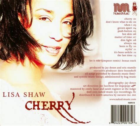 Lisa shaw lyrics provided by songlyrics.com. Lisa Shaw - Cherry (2005)