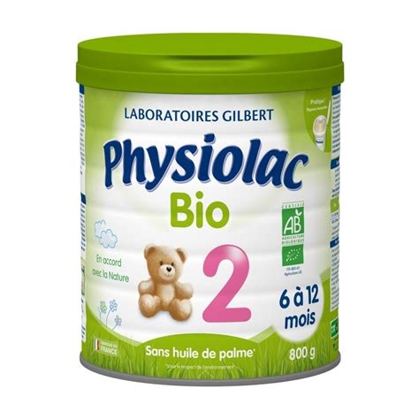 Physiolac 2 Bio 6 A 12 Mois 800 G