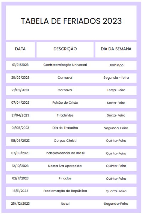 Tabela De Feriados 2023 Em Excel Grátis Smart Planilhas 3779 HOT SEXY