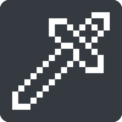 Minecraft sword icon by Friconix (fi-snslxl-minecraft-sword) left