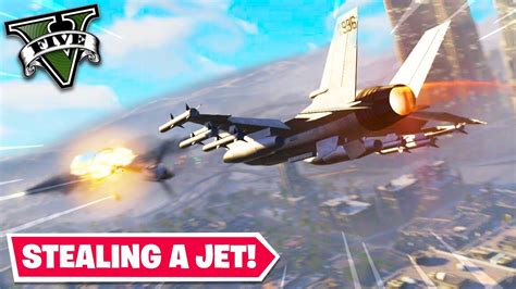 Stealing A Jet In Gta 5 Youtube