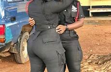 serwaa ghanaian woman policewoman ghpage backside gigantic physic carries