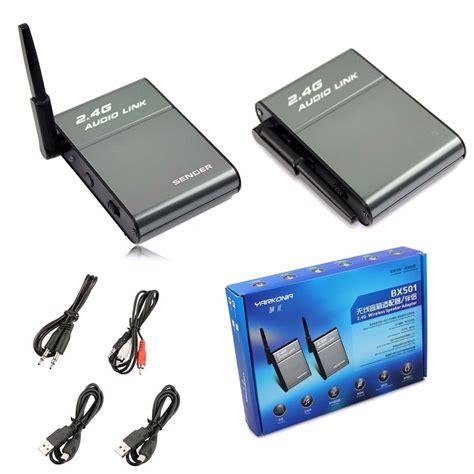 Then, use one of the receiver cables included in the kit to connect the receiver and speaker. Universal 2.4GHz Stereo Wireless Hi-Fi Audio Transmitter ...