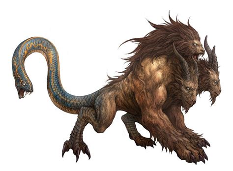 Chimera Fantasy Creatures Art Fantasy Beasts Fantasy Monster