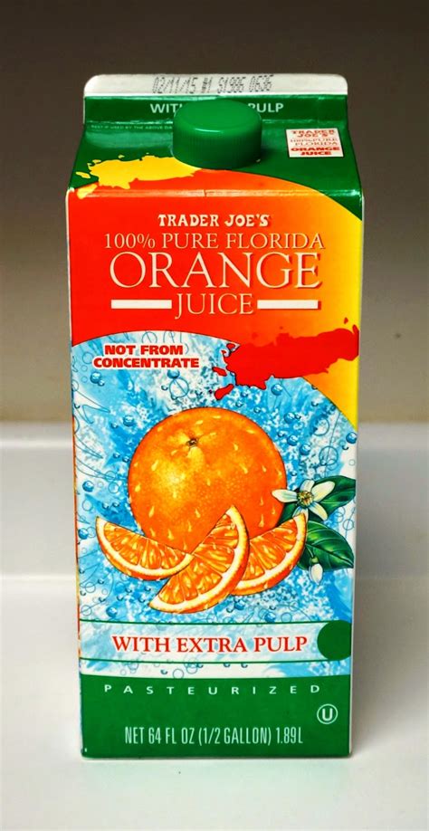 Exploring Trader Joes Trader Joes 100 Pure Florida Orange Juice Not