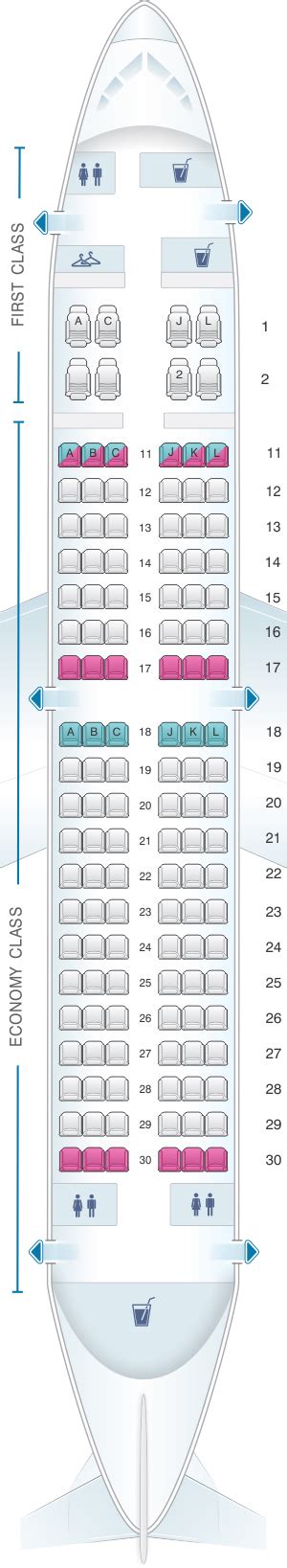 Seat Map Air China Boeing B737 300