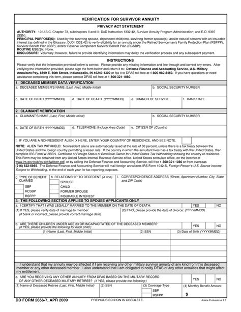 Dd Form 2656 7 Fill Out Sign Online And Download Fillable Pdf