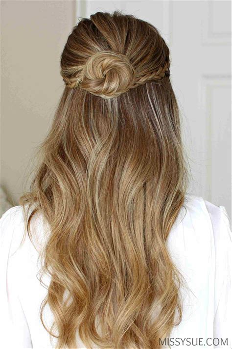 Half Up Hair Bun