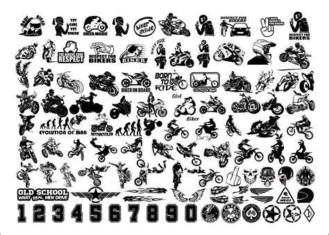 Biker Svg Motorcycle Svg Bundle Motorbike Svg Chopper Svg Etsy