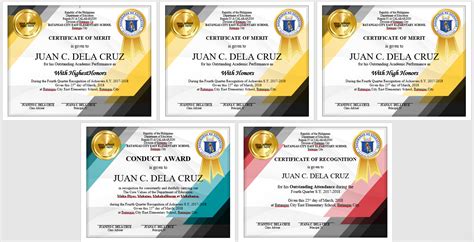 Printable with colourful designs or certificate of recognition will make your pupils feel loved and recognized. Sample Certificate Designs - The Deped Teachers Club