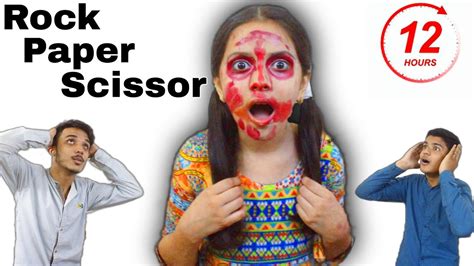 Rock Paper Scissor For 12 Hours Challenge Mj Vlog Youtube