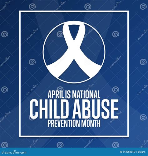April Is National Child Abuse Prevention Month Holiday Concept Stock