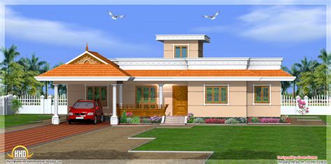 Kerala Style 3 Bedroom One Story House 1500 Sq Ft Kerala Home