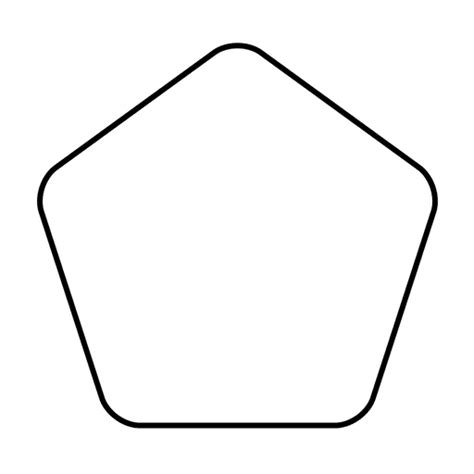 Size of this png preview of this svg file: Ícone de pentágono arredondado - Baixar PNG/SVG Transparente