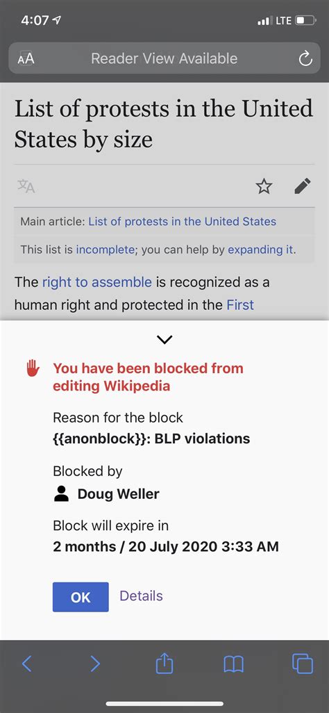 Wikipedia Blocked Me From Editing But Ive Never Registered To Edit