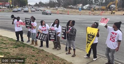 Us fast food workers across 15 cities went on strike tuesday to demand congress increase the federal minimum wage to $15 an hour. Fast-food workers march in Fight for $15 protests | Nation ...