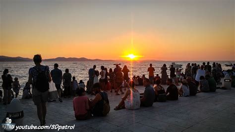 4k Amazing Sunset In Zadar Croatia Youtube