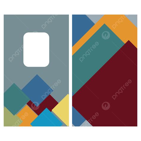 Id Card Template Multicolor Vector Id Card Name Card Png And Vector