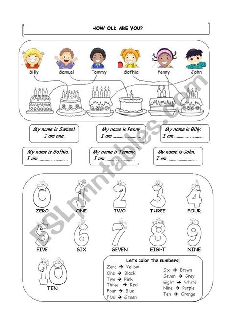 How Old Are You Esl Worksheet By Loryze