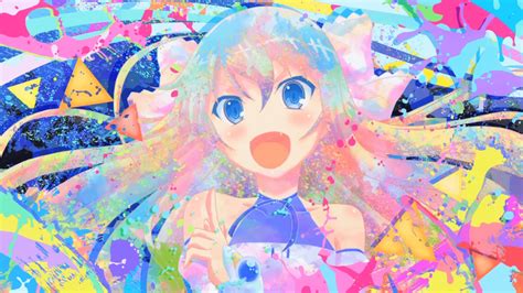 Colorful Anime Girl Wallpapers On Wallpaperdog
