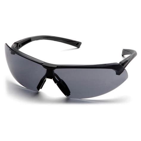 pyramex safety provoq safety glasses gray frame gray lens
