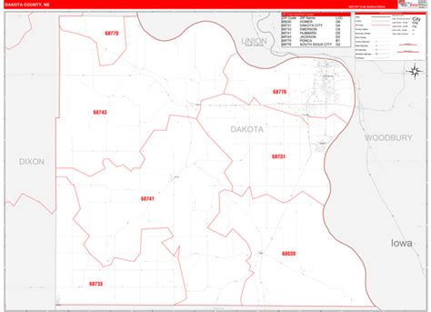 Maps Of Dakota County Nebraska