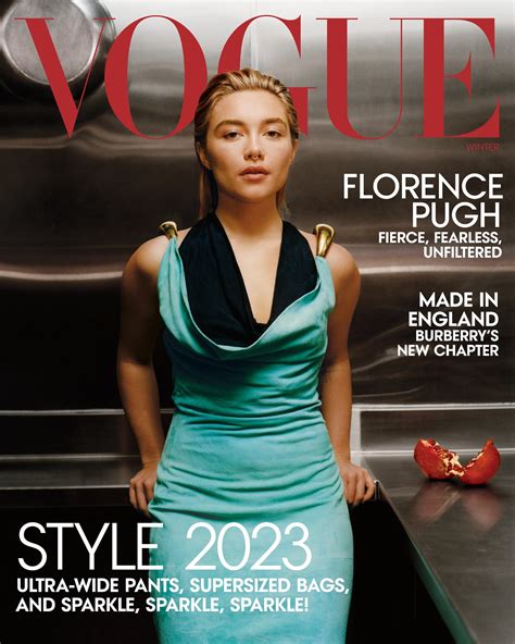 Florence Pugh Covers Vogue Us Winter 2023 By Colin Dodgson