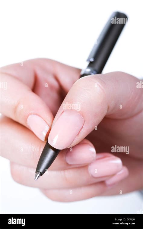Close Hand Write Stock Photo Alamy
