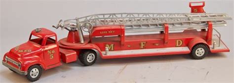 Vintage Tonka Toys Hook And Ladder Fire Truck C1955
