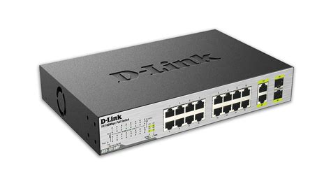 Des 1018mp 18 Port Fast Ethernet Poe Switch With 2 Gigabit Uplink Ports