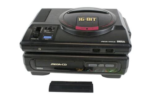 Mega Drive Genesis Sega Mega Cd Computer Cd Rom Player Black For Sale