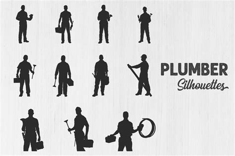 Plumber Silhouettes Plumber Man Svg Graphic By Designlands · Creative